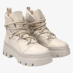 Paul Green Lace up bootie with lambskin lining